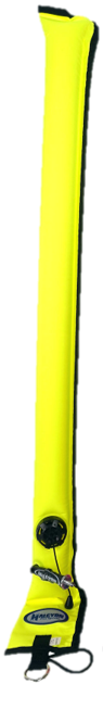 3.3FT Diver's Alert Marker - Closed Circuit Dam - Yellow