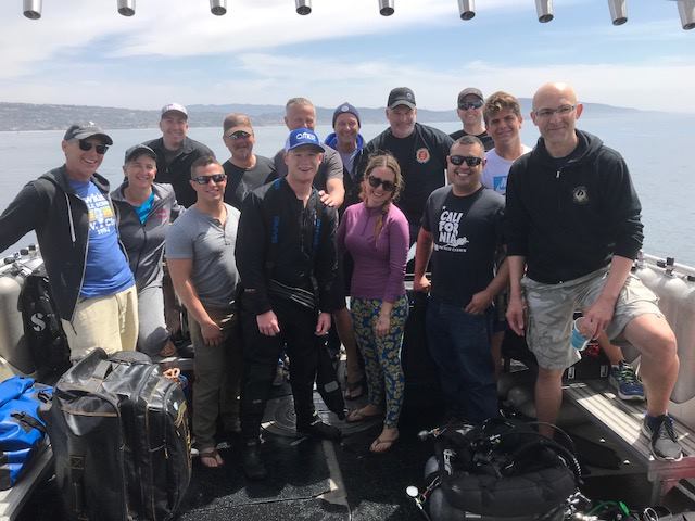 Dive Group on the Riviera Dive Boat