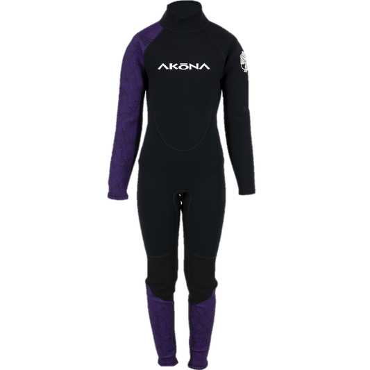 Akona 3.2mm Kid's Full Suit Wetsuit - Purple