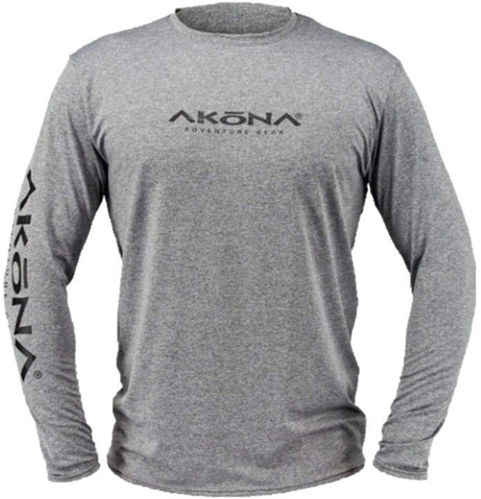 Akona Men's Long Sleeve Sun Shirt Titanium