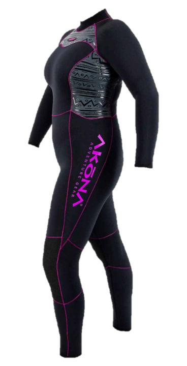 Akona Women's 3mm Quantum Stretch Full Suit Wetstuit Magenta