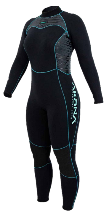 Akona Women's 3mm Quantum Stretch Full Suit Wetstuit Tiffany