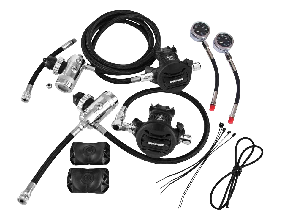 Apeks XTX50 Sidemount Regulator Set