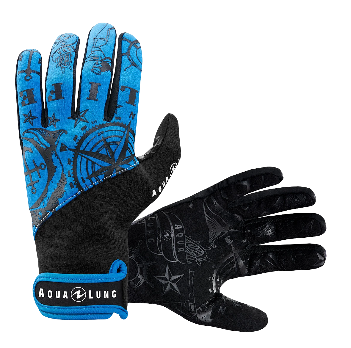 Aqua Lung Adimiral III 2mm Gloves Black/Blue