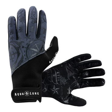 Aqua Lung Adimiral III 2mm Gloves Black/Charcoal