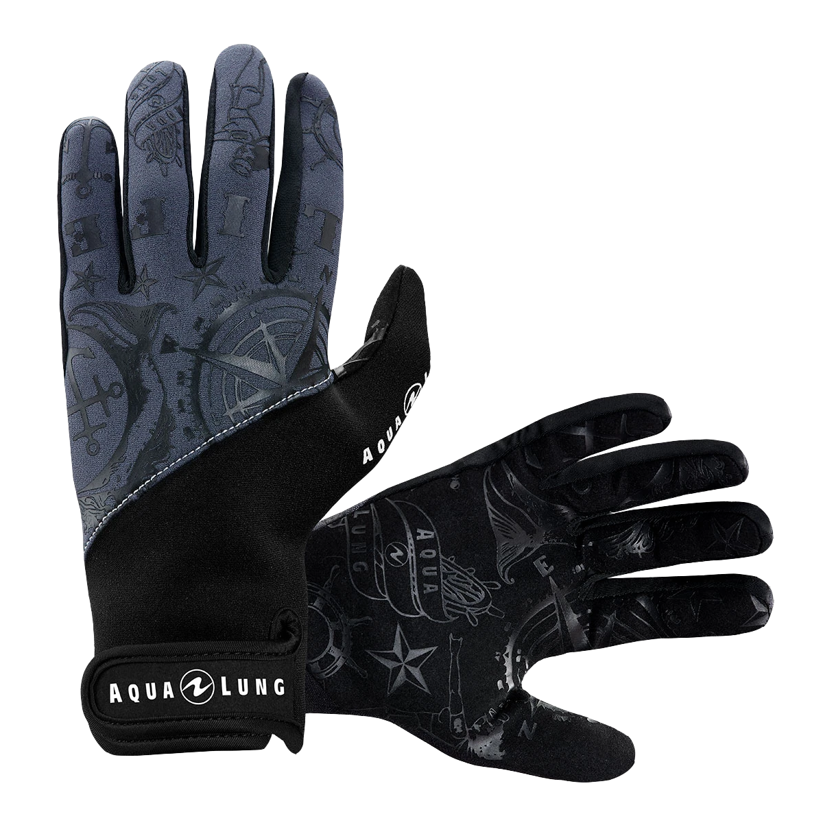 Aqua Lung Adimiral III 2mm Gloves Black/Charcoal