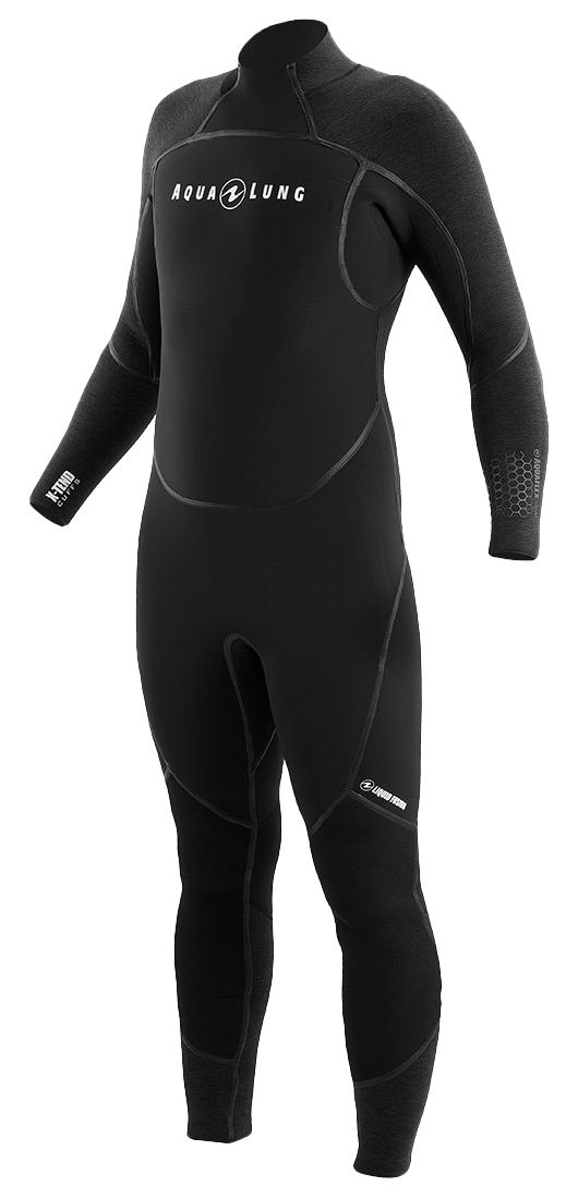 Aqua Lung Men's 3mm AquaFlex Wetsuit Black/Charcoal 