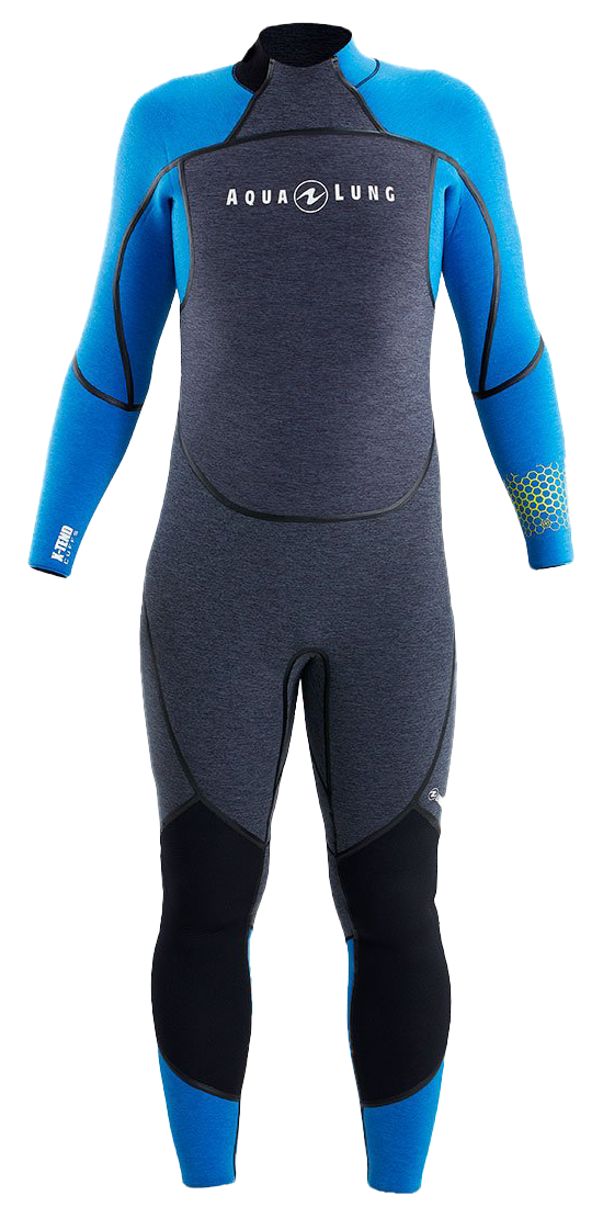 Aqua Lung Men's 3mm AquaFlex Wetsuit Grey/Blue