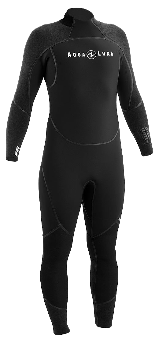 Aqua Lung Men's 7mm AquaFlex Wetsuit Black/Charcoal