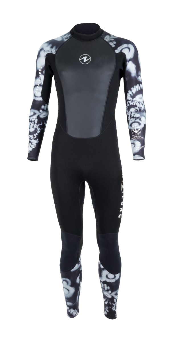 Aqua Lung Men's HydroFlex 3mm Wetsuit Black/White Camo