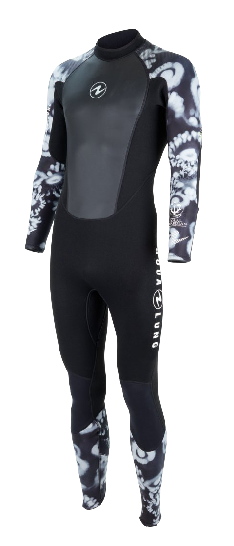 Aqua Lung Men's HydroFlex 3mm Wetsuit Black/White Camo