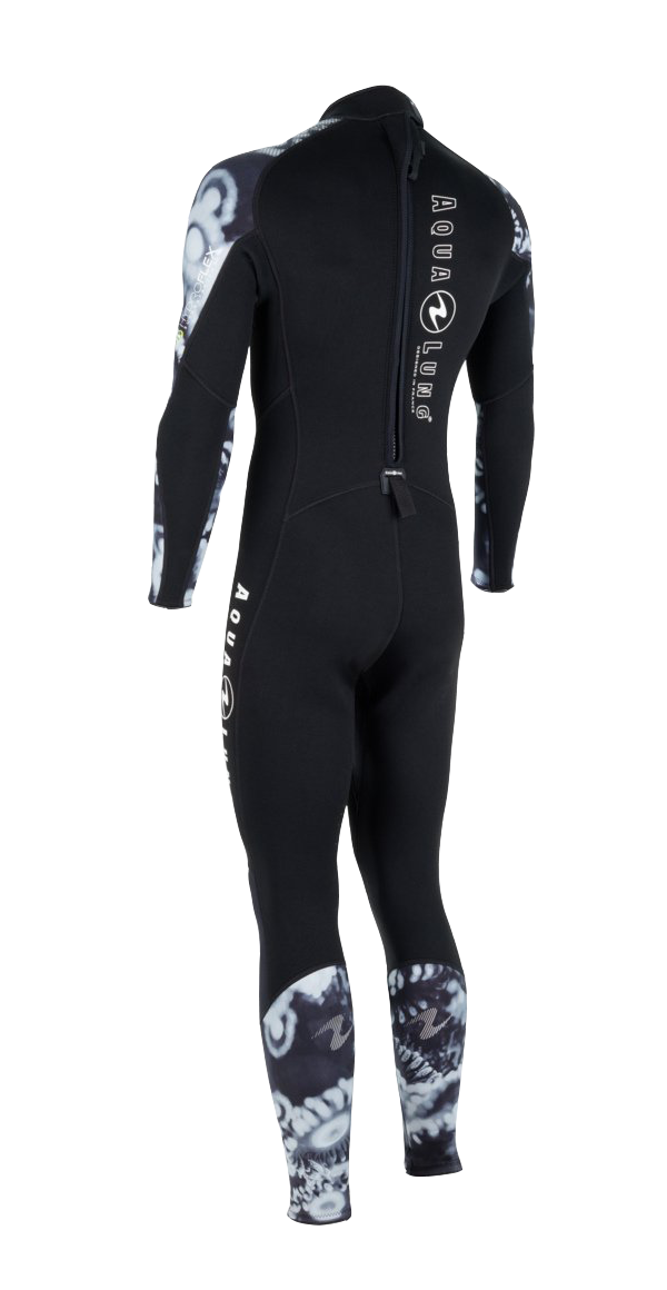 Aqua Lung Men's HydroFlex 3mm Wetsuit Black/White Camo