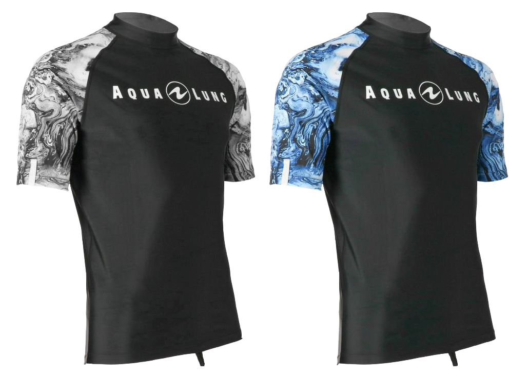 Aqua Lung Men's Short Sleeve Aqua Rash Guard