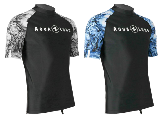 Aqua Lung Men's Short Sleeve Aqua Rash Guard