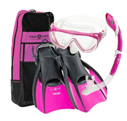 AquaLung Sport Diva 1 Island Dry LX Trek Snorkeling Set