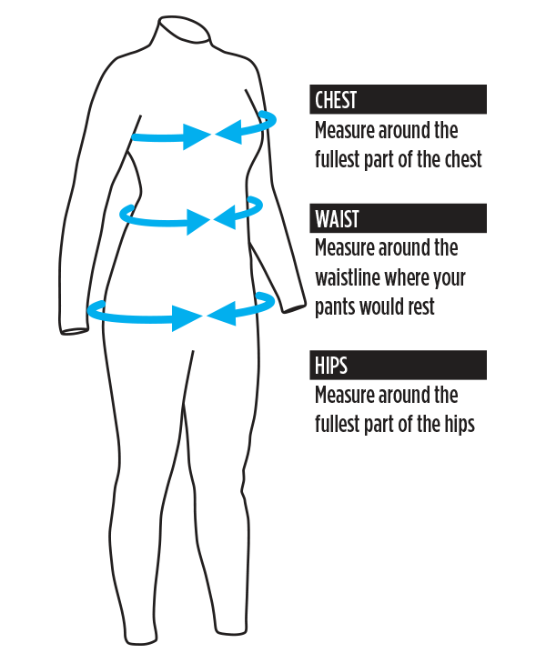 Aqua Lung Women's 5mm Aquaflex Wetsuit Size Chart