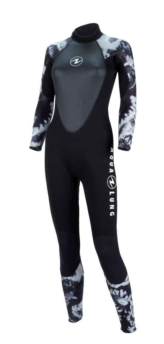 Aqua Lung Women's HydroFlex 3mm Wetsuit Black/White Camo