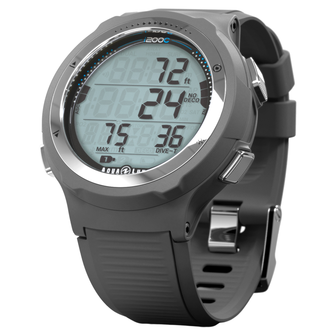 Aqua Lung i200C Wrist Computer Dark Charcoal