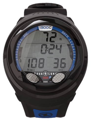 Aqua Lung i300C Wrist Computer Black/Blue