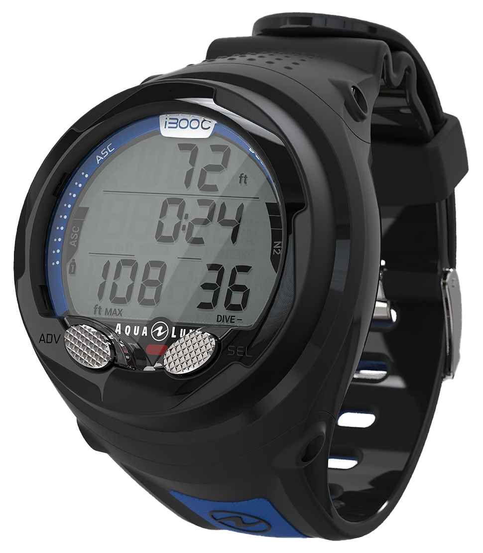 Aqua Lung i300C Wrist Computer Black/Blue