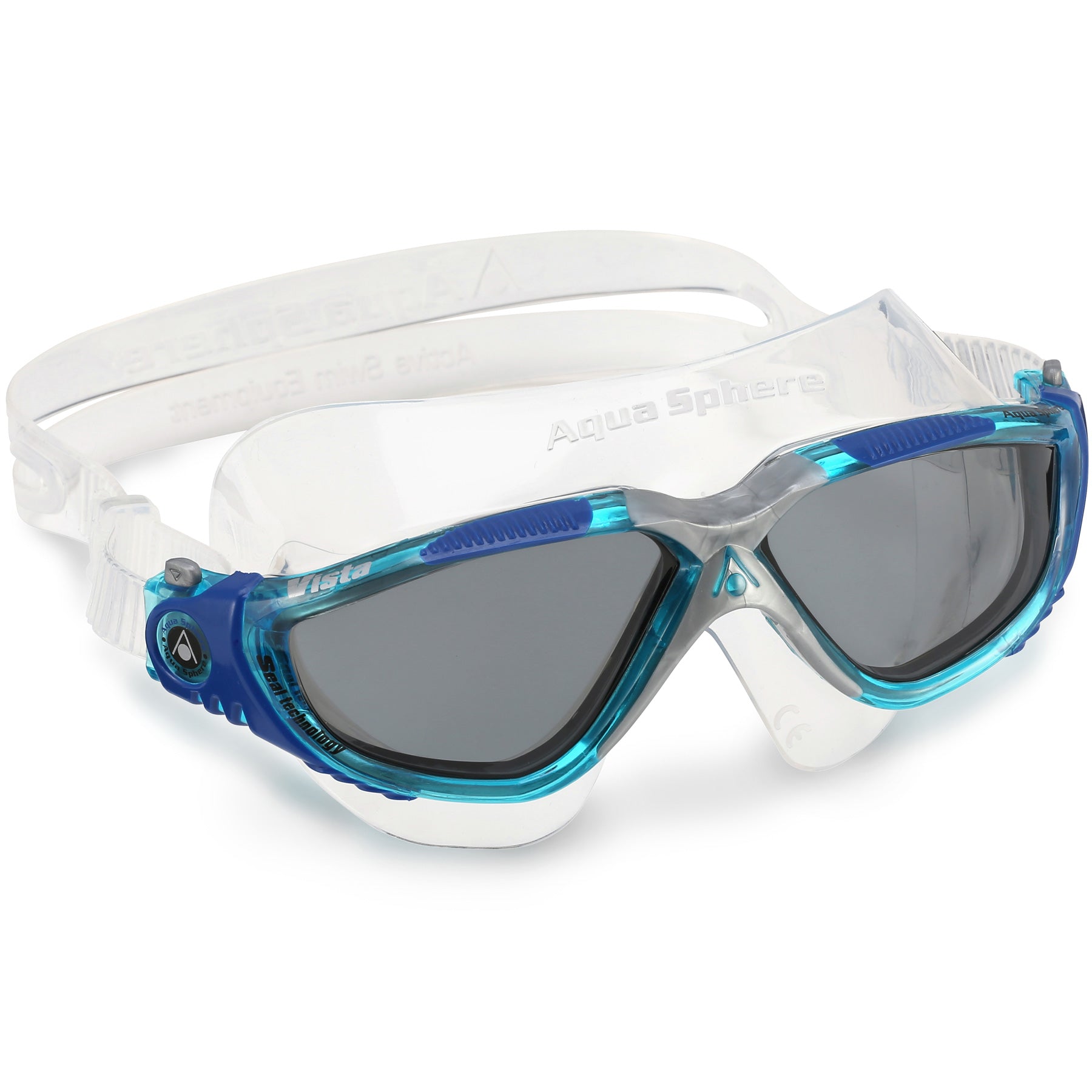 Aqua Sphere Smoke Lens Turquoise Blue