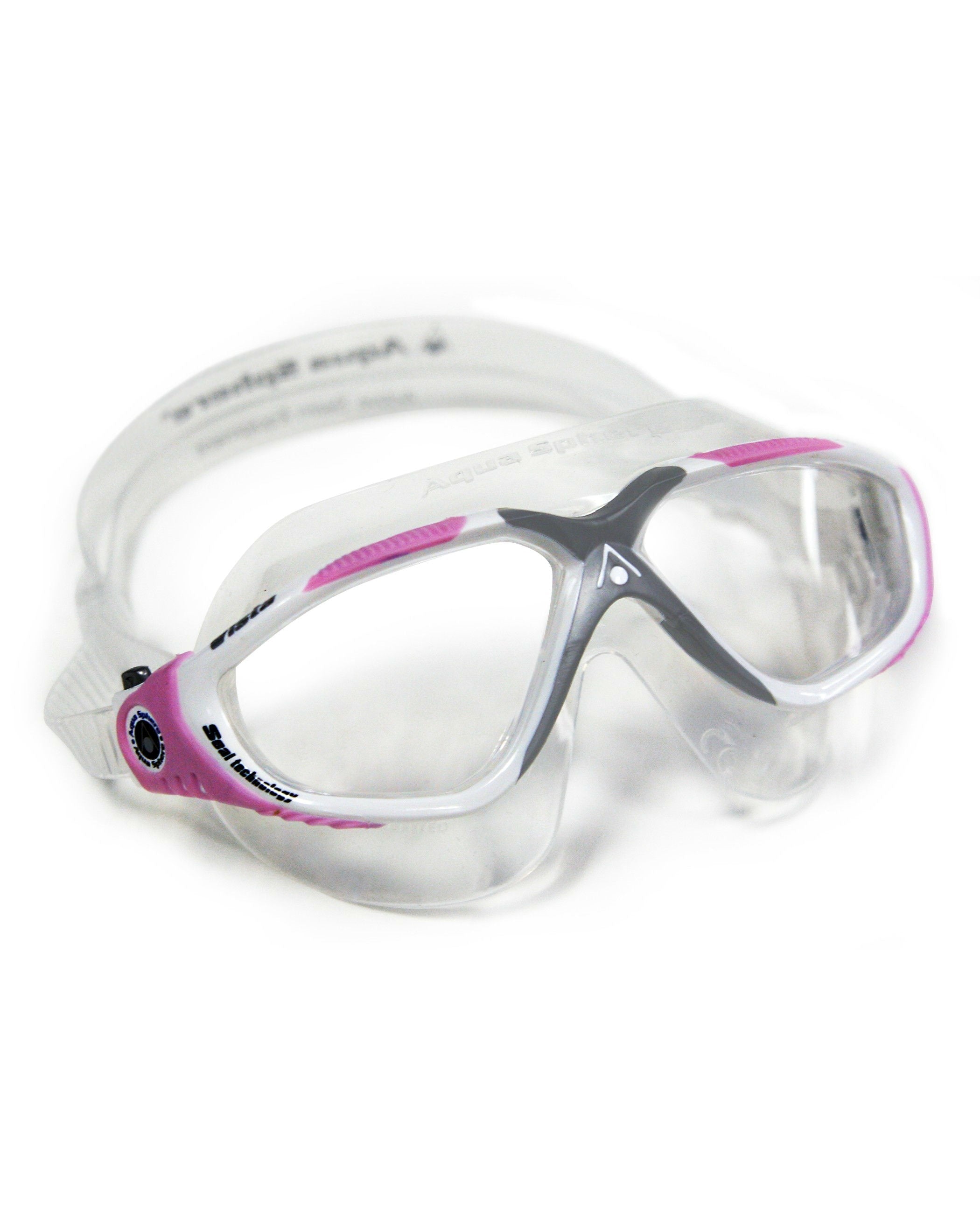 Aqua Sphere Vista Clear Lens White Pink