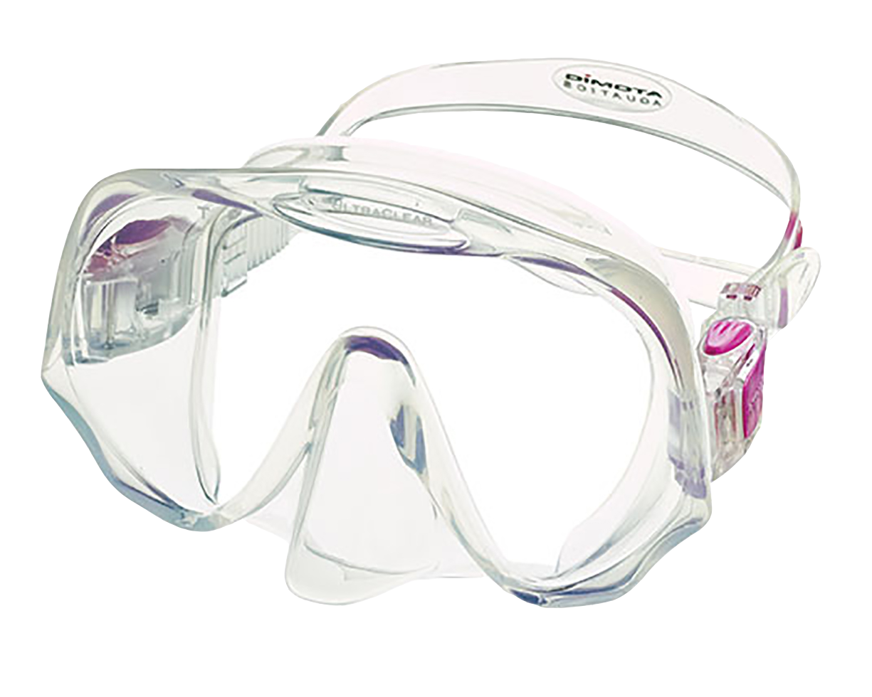 Atomic Aquatics Frameless Mask Clear/Pink