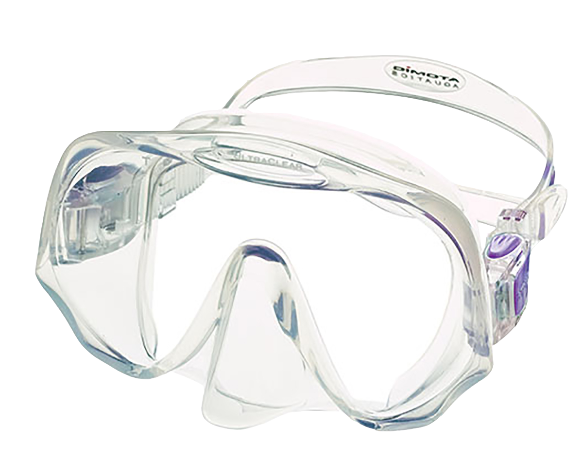 Atomic Aquatics Frameless Mask Clear/Purple