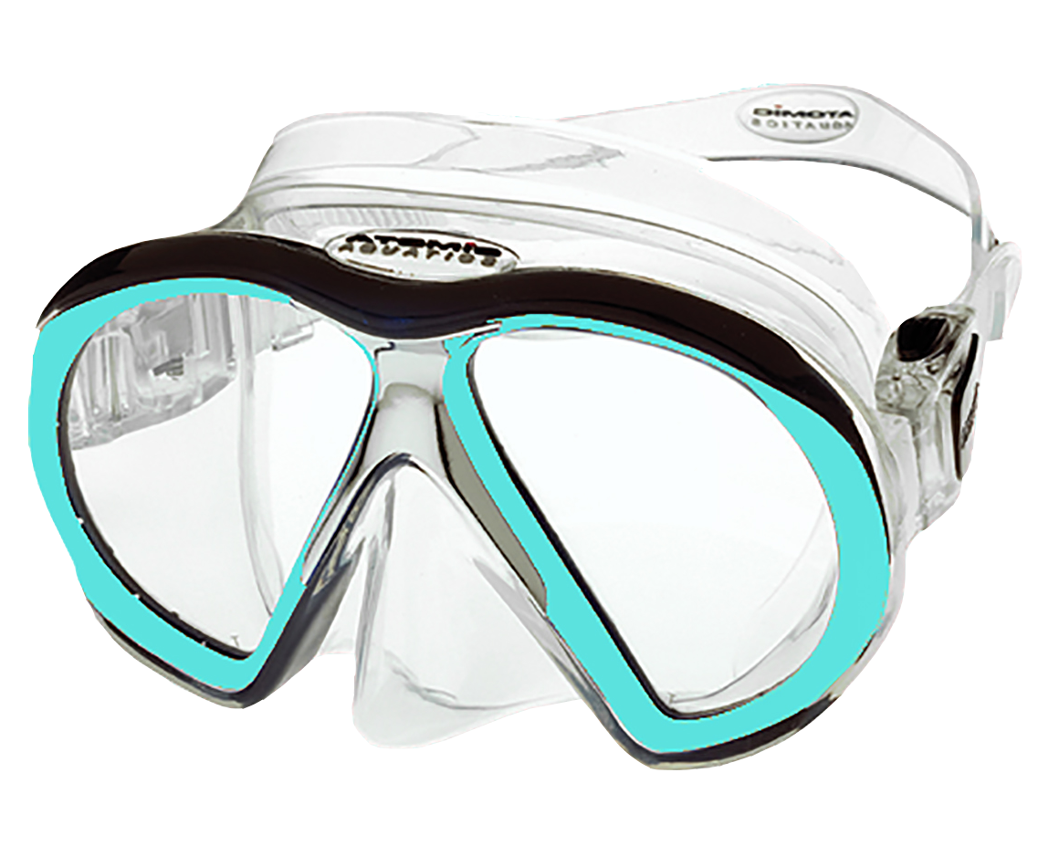 Atomic Aquatics Subframe Mask Clear/Aqua