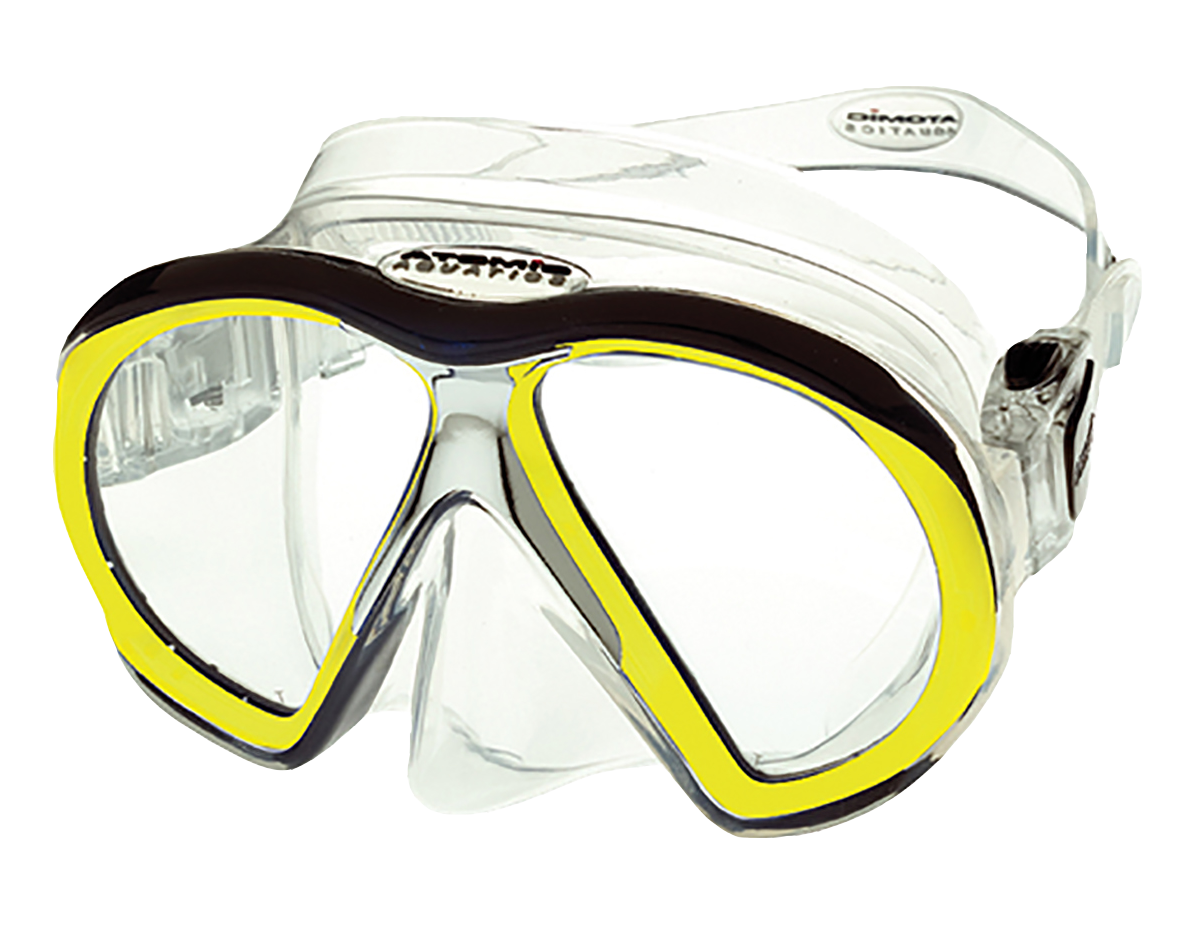 Atomic Aquatics Subframe Mask Clear/Yellow