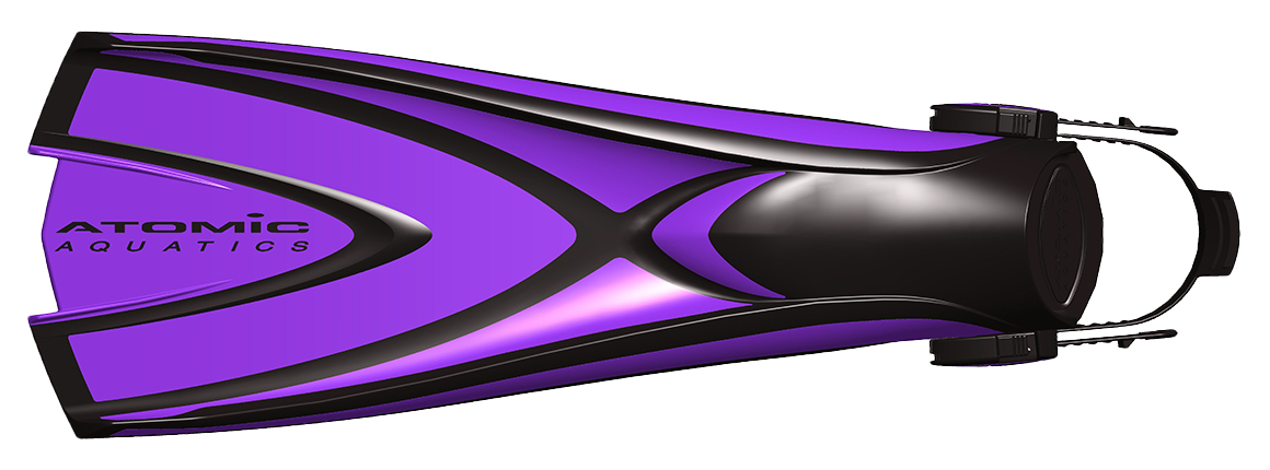 Atomic Aquatics X1 Open Heel Blade Fins Purple