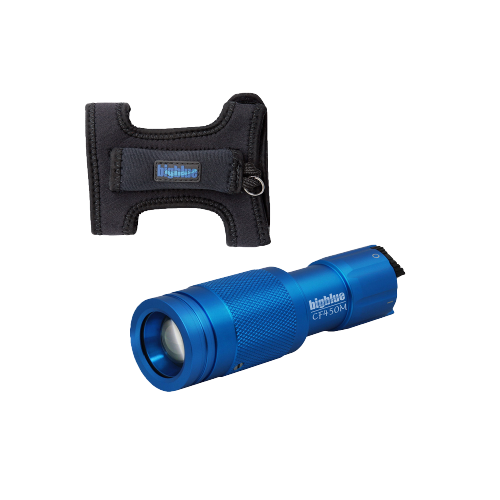 Big Blue 450 Lumen Mini Focusable Light - Blue w/ Glove