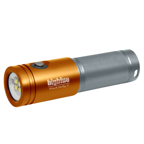 Big Blue Black Molly V 2600 Lumen Extra-Wide Video Light - Orange & Silver