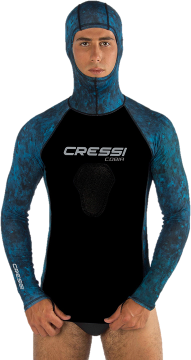 Cressi Cobia Rash Guard - Blue Hunter