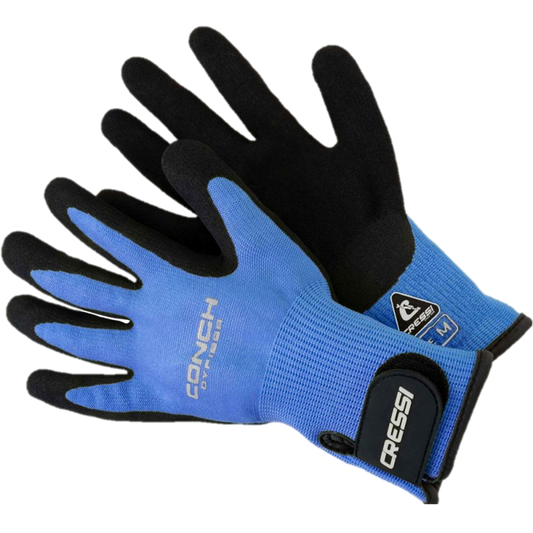 Cressi Conch Dyfiber Gloves - Blue