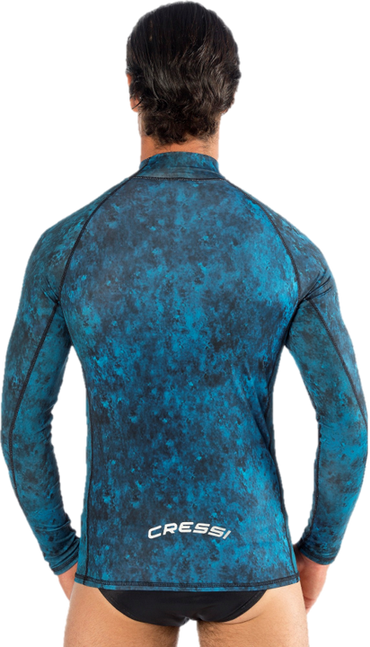 Cressi Hunter Rash Guard - Blue Camo