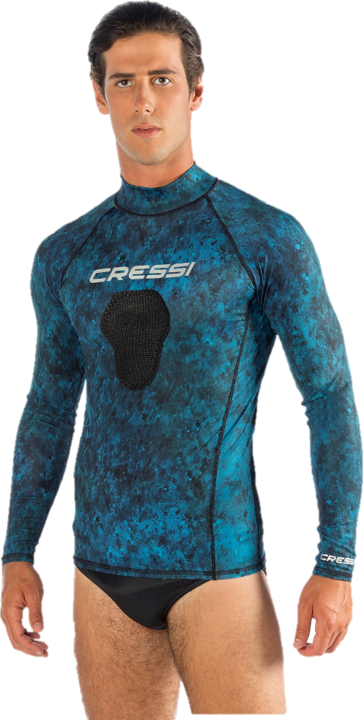 Cressi Hunter Rash Guard - Blue Camo