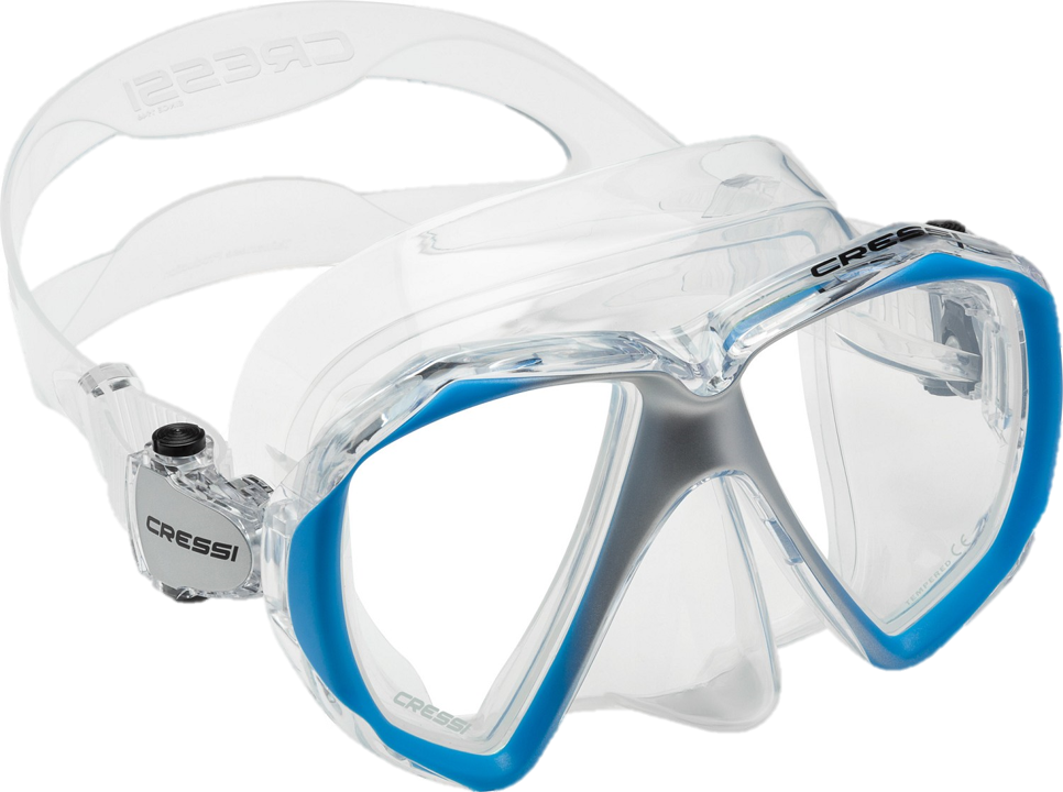 Cressi Liberty Duo Mask - Clear & Blue