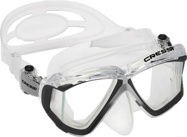 Cressi Liberty Quattro SPE Mask - Black & Graphite