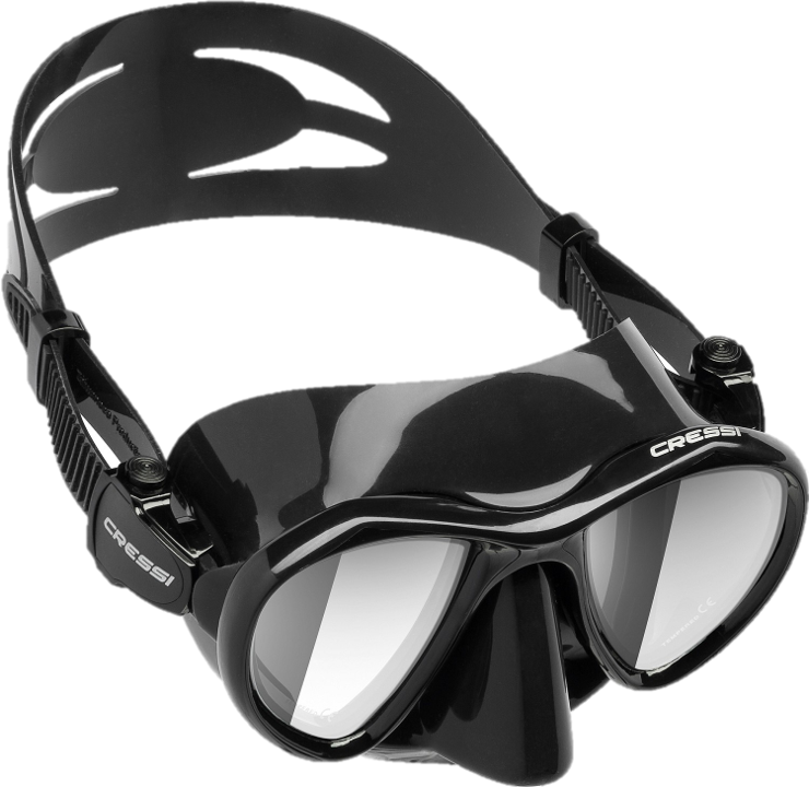 Cressi Metis Mask - Black Mirrored Lens