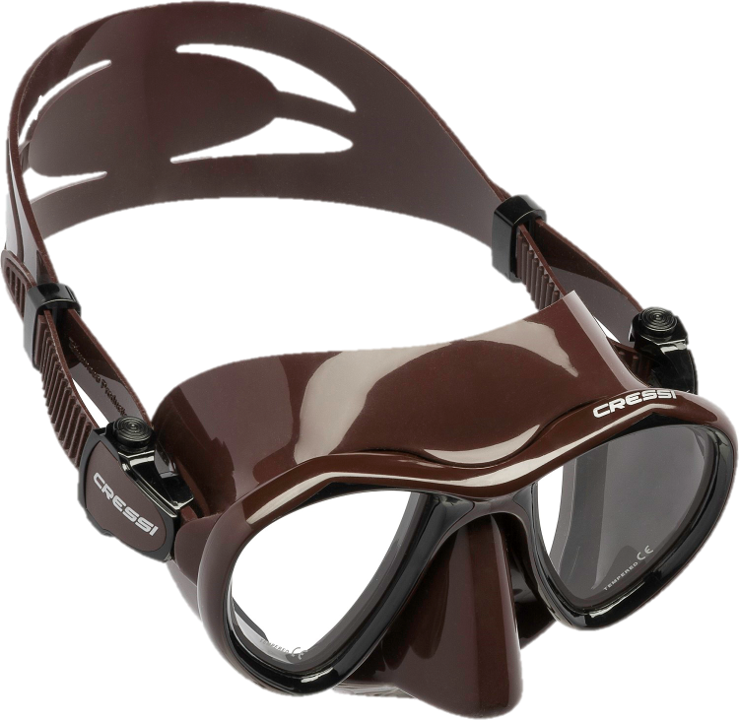 Cressi Metis Mask - Brown Clear Lens