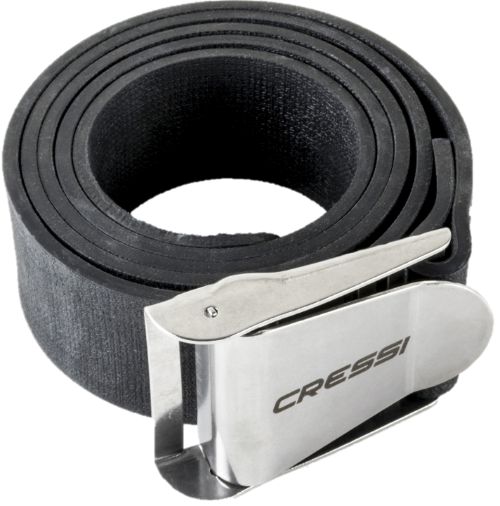 Cressi Quick-Release Elastic Belt w/ Metal Buckle - Black