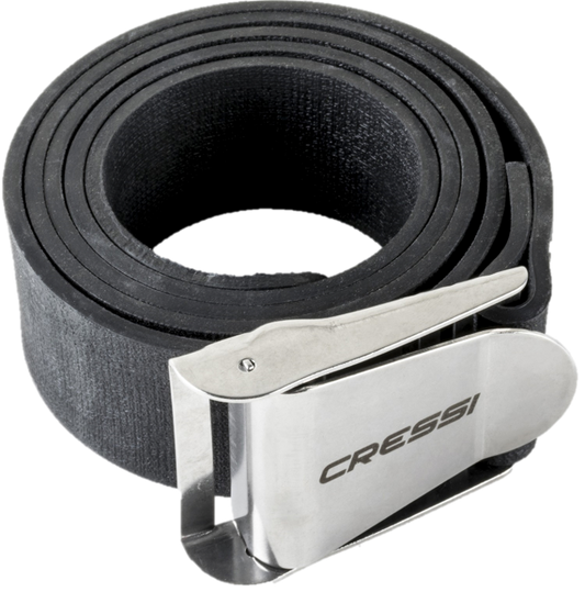 Cressi Quick-Release Elastic Belt w/ Metal Buckle - Black