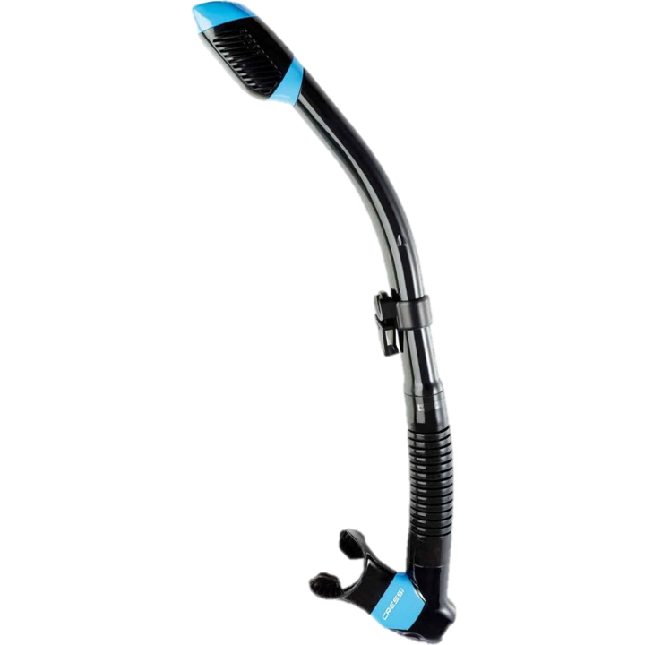 Cressi Supernova Dry Snorkel - Black & Blue