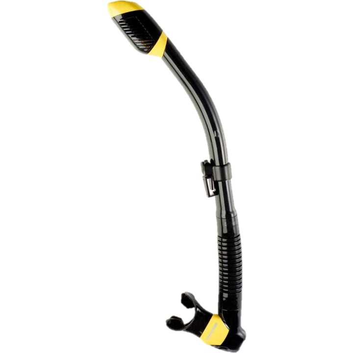 Cressi Supernova Dry Snorkel - Black & Yellow