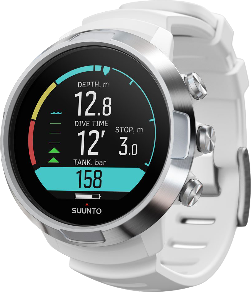 Suunto D5 Dive Computer white with Silver Bezel