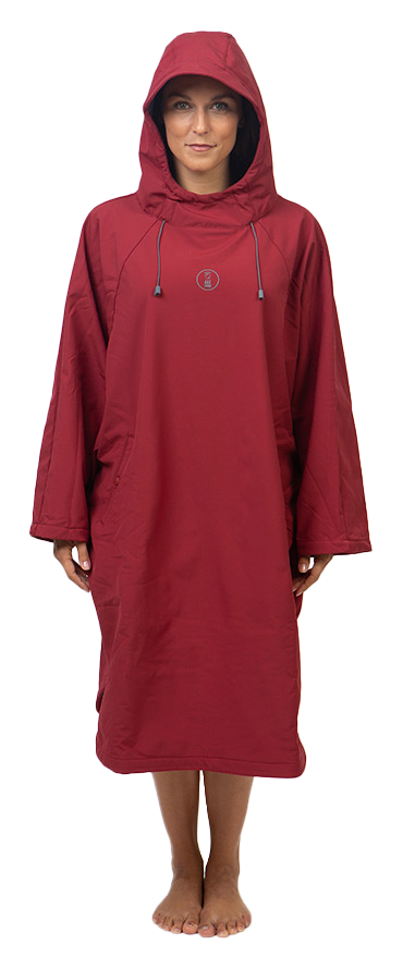 Fourth Element Storm Poncho Burgundy