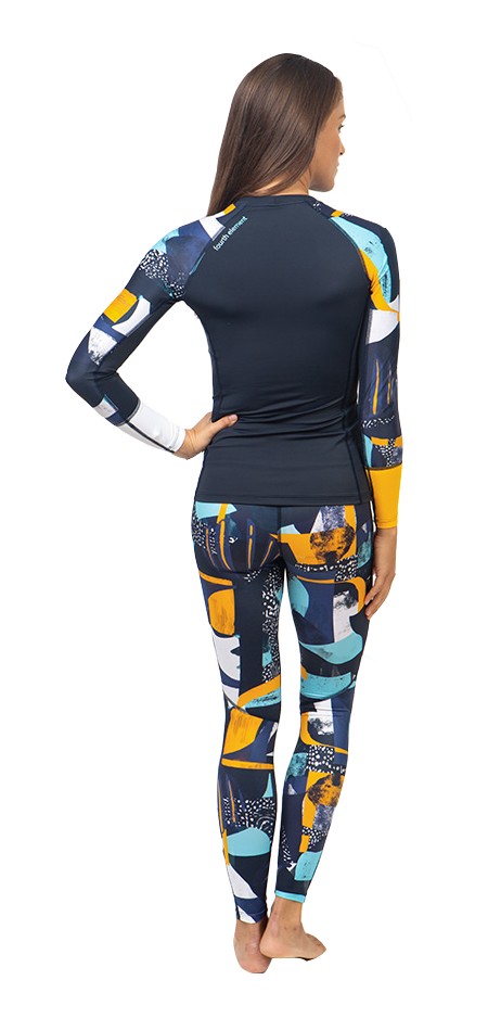 Fourth Element Women's Long Sleeve Patterned Hydroskin Midnight Pattern