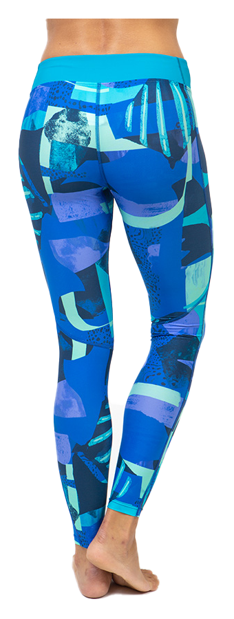 Fourth Element Women's Patterned Hydro Leggings Blue Pattern