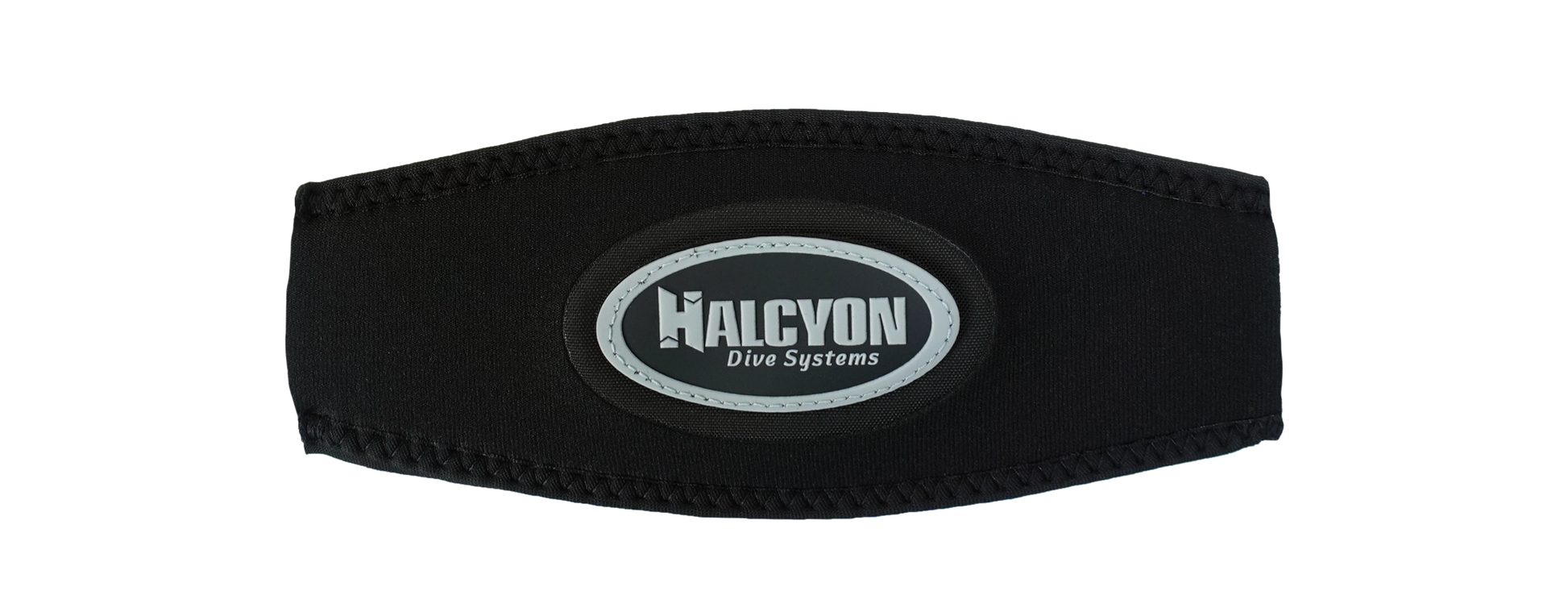 Halcyon Neoprene Logo Mask Strap Cover - Grey